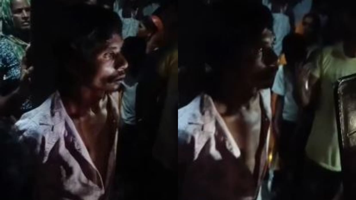 Villagers tied the man to pole and beat him brutally in Bareilly