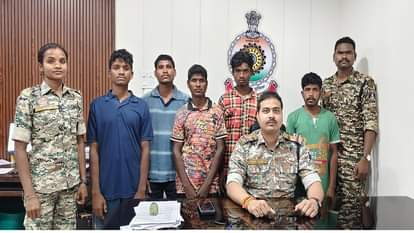 पांच नक्सली गिरफ्तार