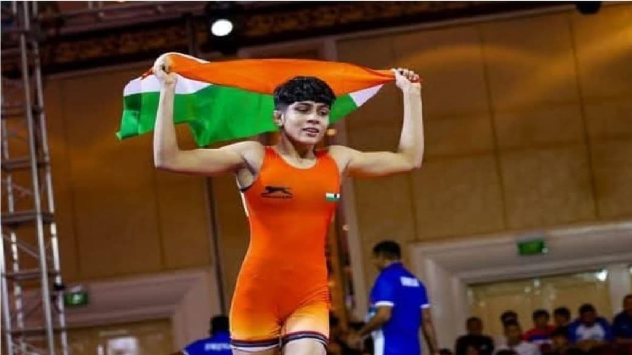 Rachna Parmar fought all the bouts brilliantly in the World Wrestling Championship in Charkhi-Dadri