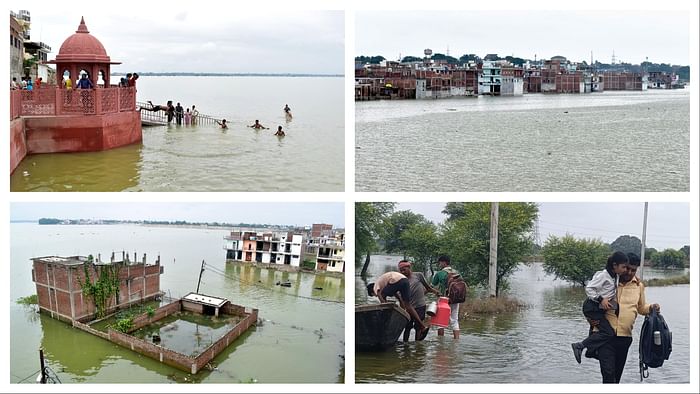 Prayagraj News Flood Ganga and Yamuna in spate rivers can cross danger mark anytime