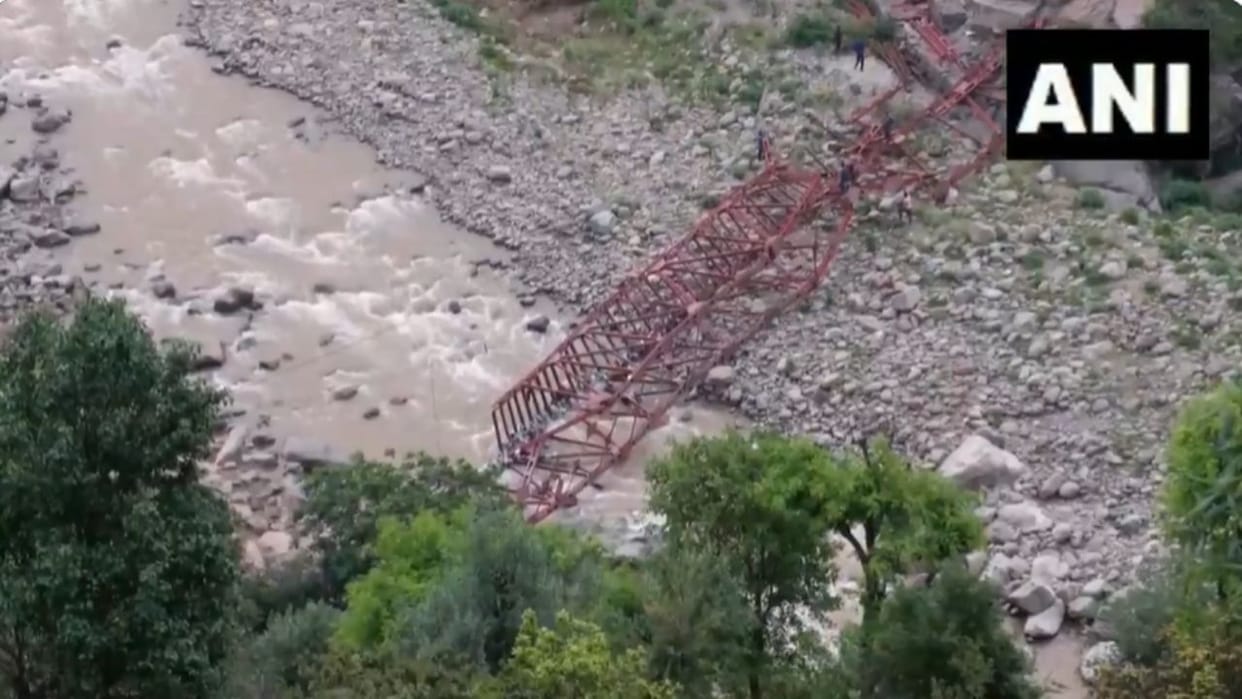 The bridge being built at a cost of Rs 1.58 crore collapsed before its launch