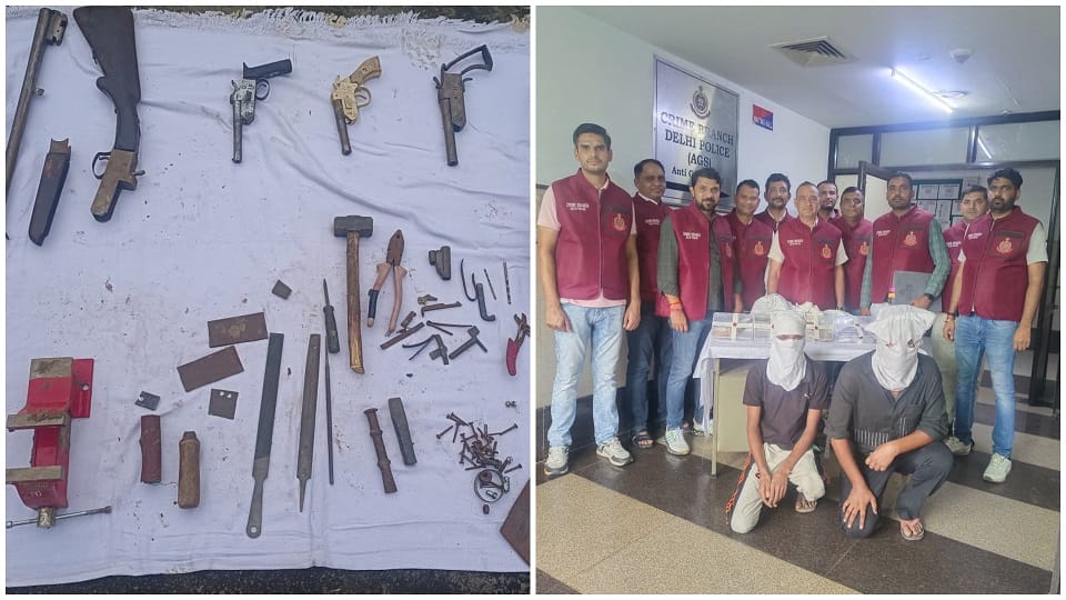 Illegal arms manufacturing factory busted, six including five receivers arrested
