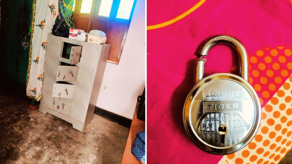 Thieves ransacked former village head house gold ornaments were saved dogs saved school from theft