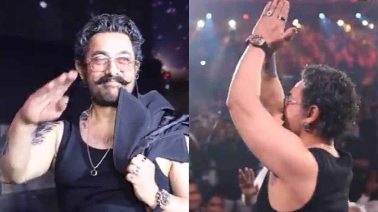 Aamir Khan Look Praise By Fans In Rajinikanth Film Coolie Trailer Launch Event