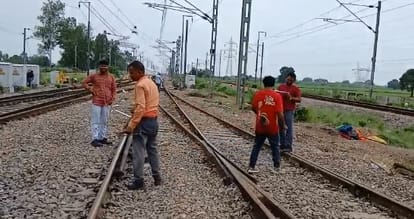 Kanpur Train Accident Derailed coaches removed from track in Bhaupur repair of damaged railway line underway