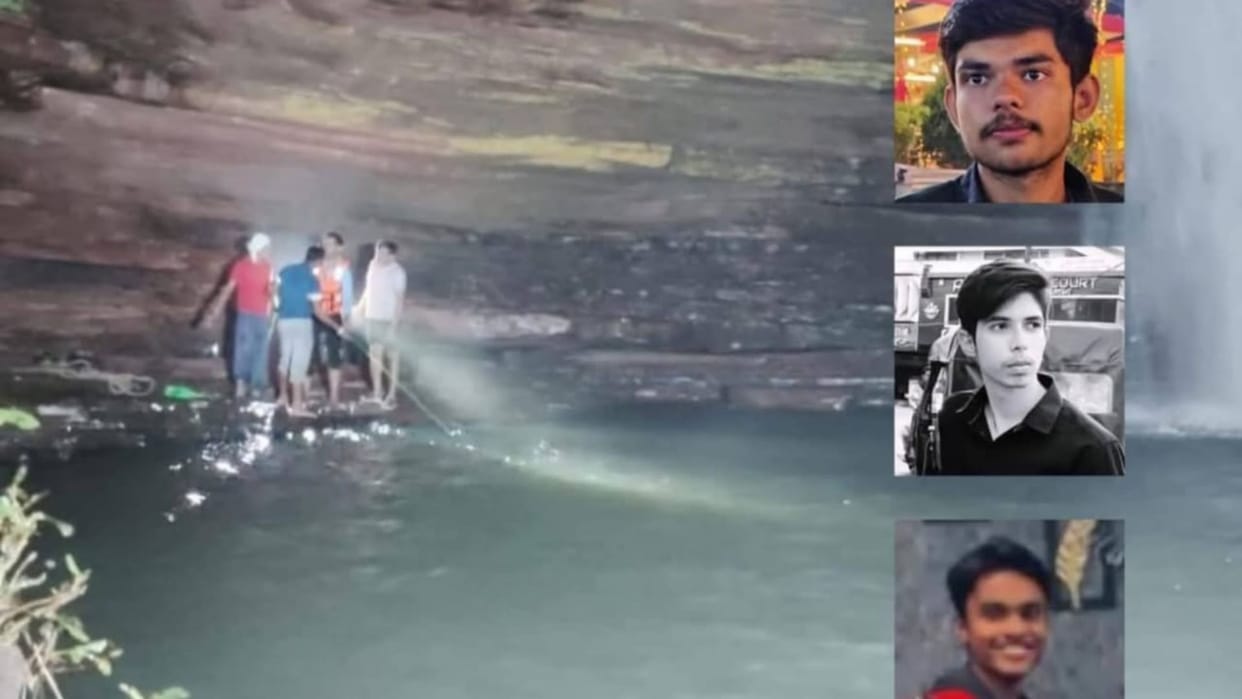 The joys of 3 houses were destroyed together He went to the waterfall after school to walk, drowned and died