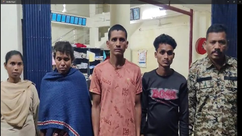 Major success in anti-Naxal operation three Naxalites arrested literature and color printer recovered in Bija