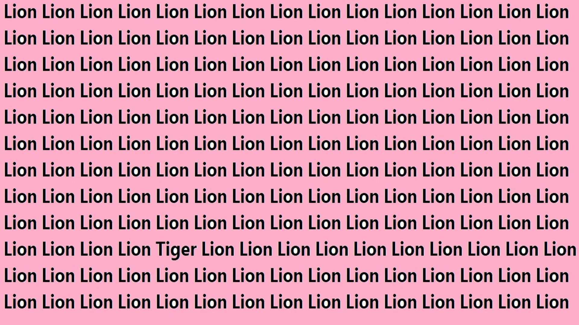 Optical Illusion Iq Test Brain Test Can You Spot Tiger in 15 Seconds