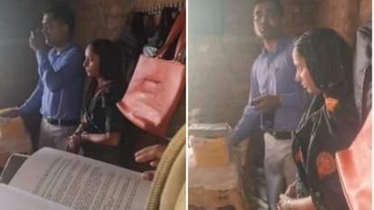 प्रार्थना सभा कर रहे लोगों से पुलिस ने की पूछताछ।