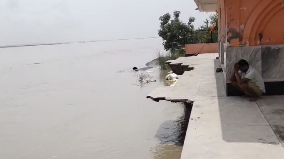 temple came under the grip of erosion of Sharda river