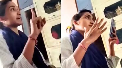Viral Video Woman Threatened Senior Employee After He Told Her To Work Video  Goes Viral - Amar Ujala Hindi News Live - Viral Video:ऑफिस में रील देख रही  थी लड़की, सीनियर ने