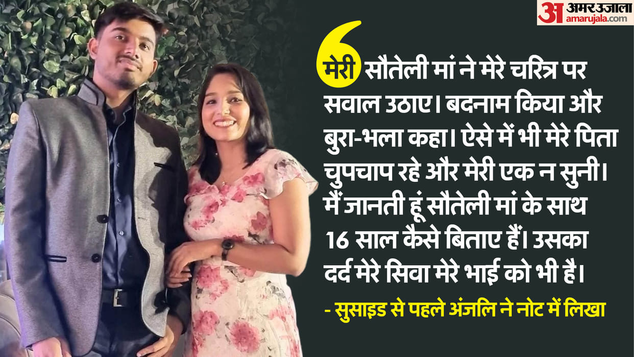 ghaziabad brother and sister suicide case Avinash died 14 minutes after his sister