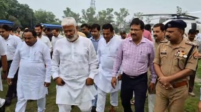 Jalaun Jal Shakti Minister visited the flood affected areas of Orai gave necessary instructions to DM and SP