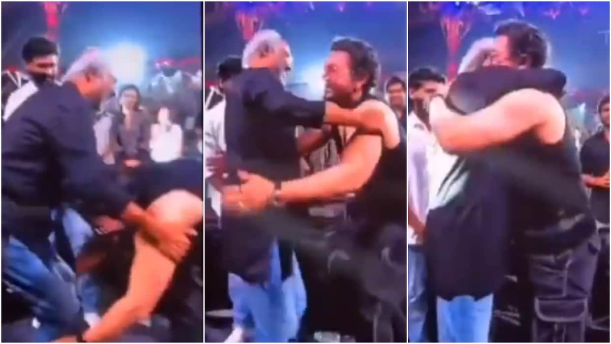 aamir khan touches rajinikanth feet at coolie trailer launch bollywood south bond