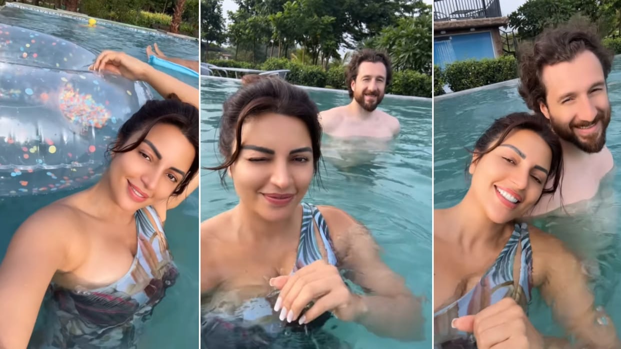 Shama Sikander masti with husband James Milliron in pool video post on happy friendship day goes viral