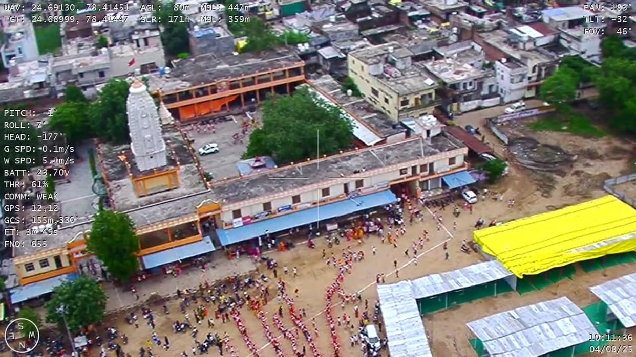 Kanbar Yatra: Police on every corner, surveillance through drone cameras