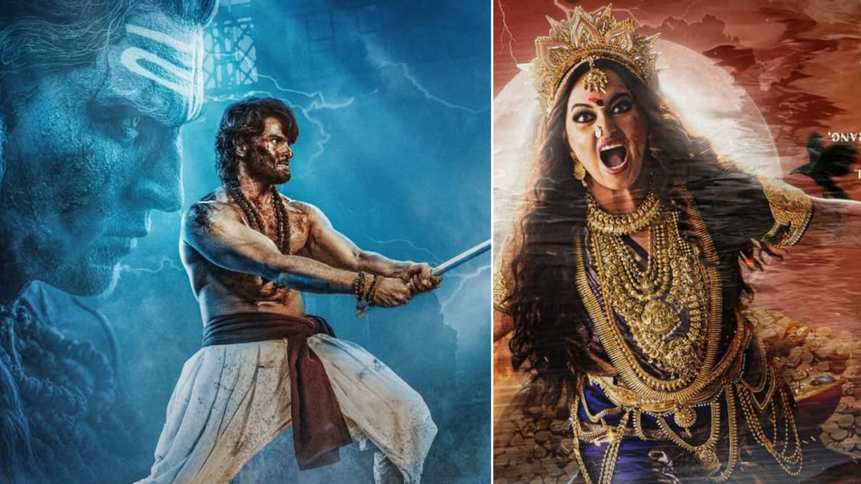 Jatadhara New Poster supernatural thriller starring Sudheer Babu and Sonakshi Sinha Directed by Venkat Kalyan
