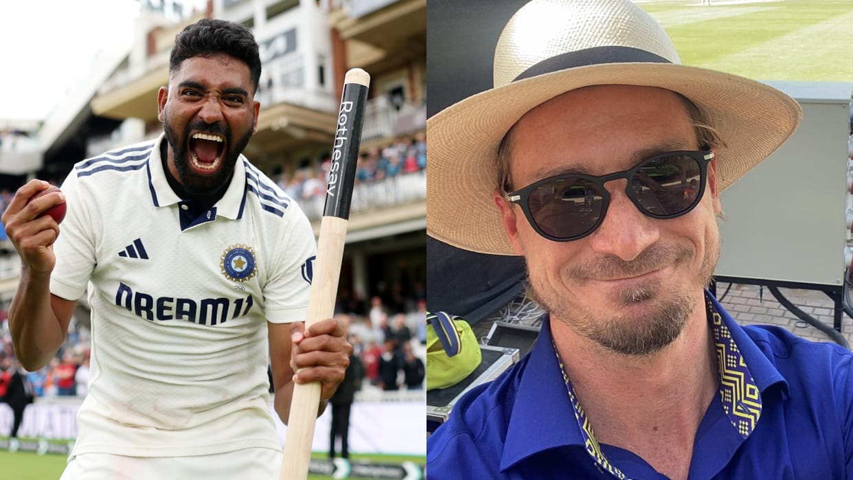 tendulkar anderson trophy 2025 Mohammed Siraj reacted to dale Steyn prediction for him before Oval test