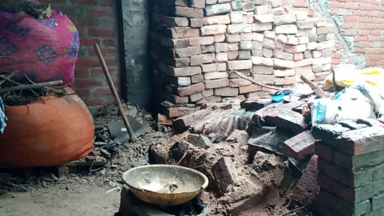 Mother-in-law died daughter-in-law injured due to wall collapse in mau