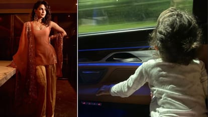 Priyanka Chopra: SSMB 29 की शूटिंग के लिए भारत लौटीं प्रियंका चोपड़ा, बेटी मालती मैरी के साथ शेयर की तस्वीर priyanka chopra returns to India with daughter malti marie jonas to shoot for SSMB 29 Hyderabad we made it