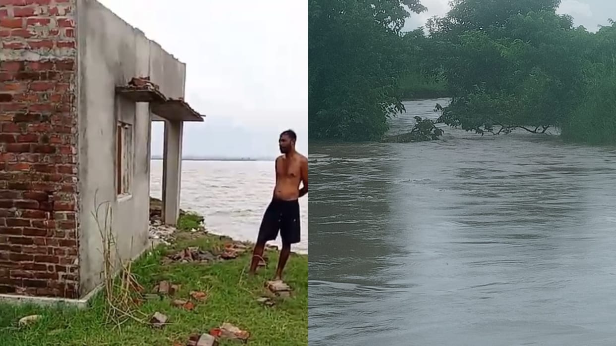Water level of rivers started rising due to rain in Pilibhit