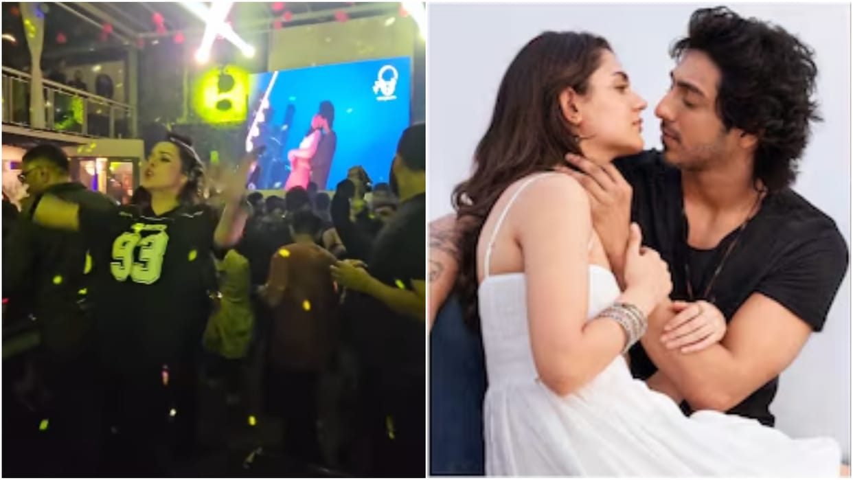DJ udita goswami PLAYED saiyaara remix In a night club dj party viral video