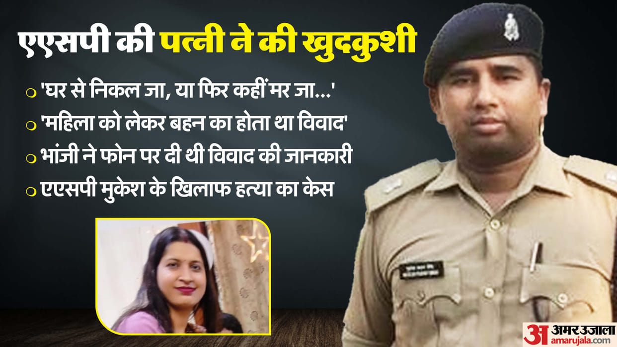 ASP wife suicide Case FIR filed against ASP Mukesh Pratap for murder parents siblings are also among  accused