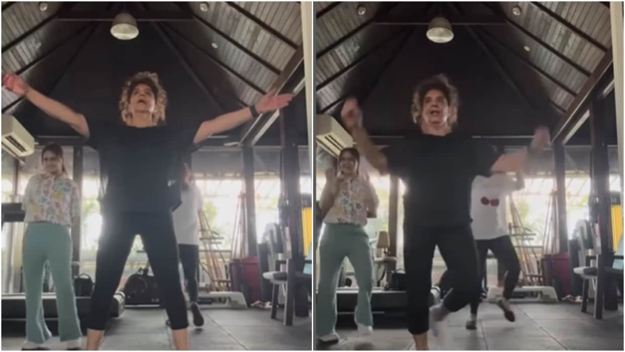 hrithik roshan mom pinkie roshan dances on war 2 aavan jaavan video goes viral