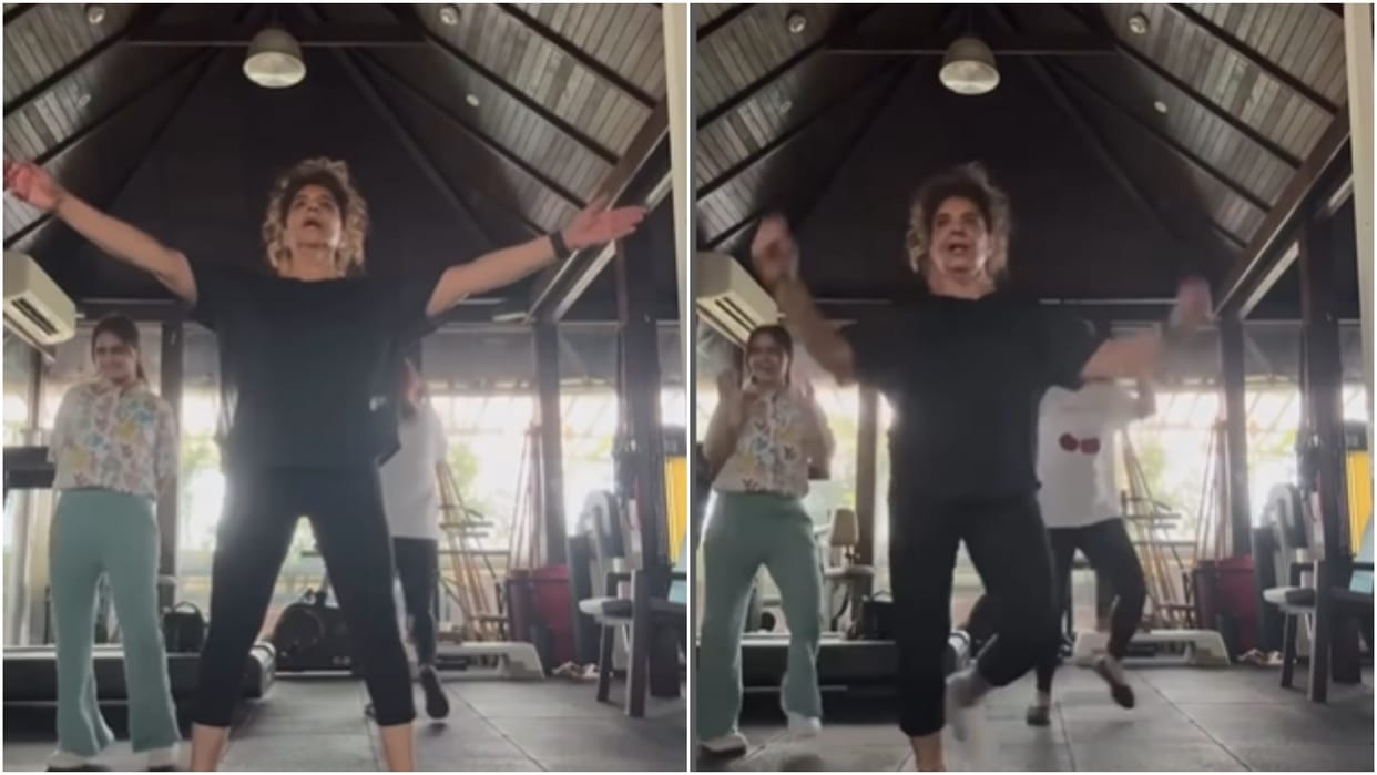 hrithik roshan mom pinkie roshan dances on war 2 aavan jaavan video goes viral