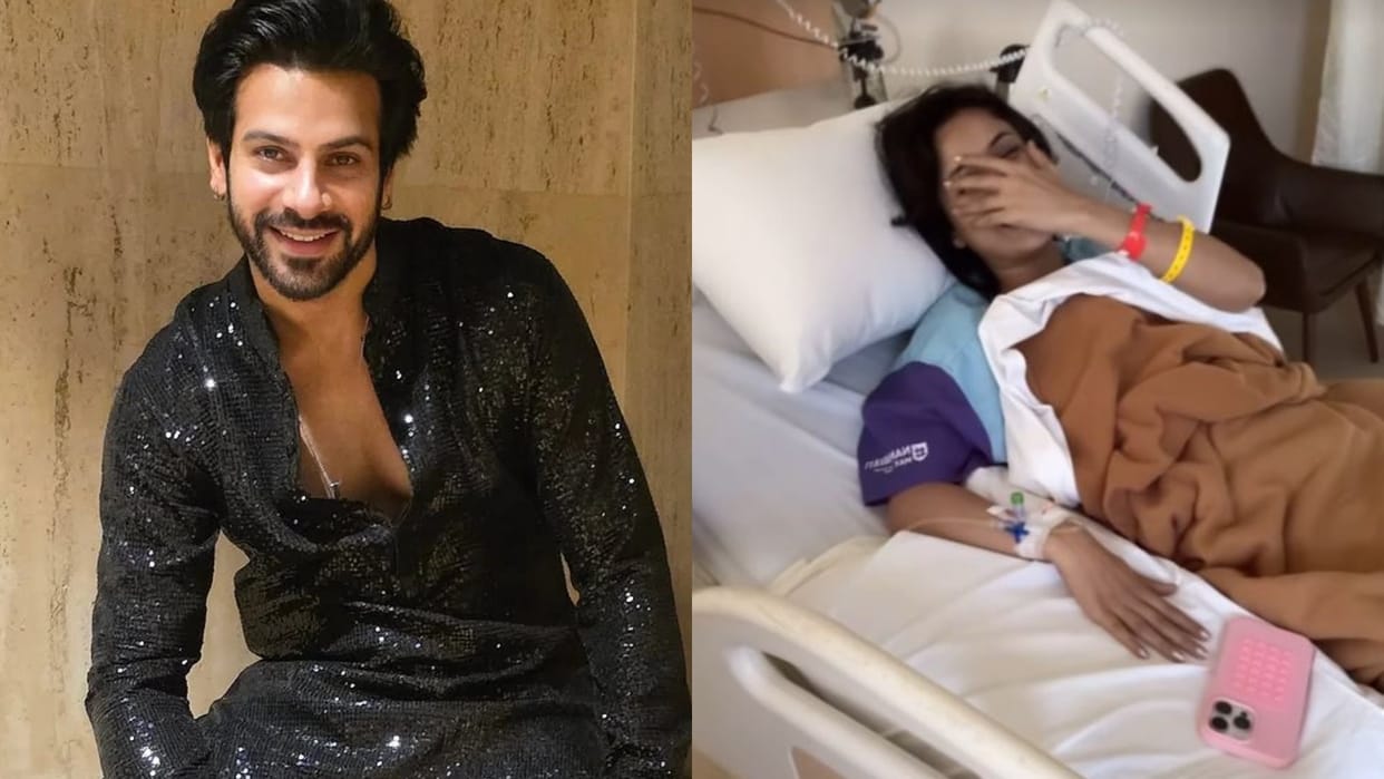 Karan veer mehra meets shehnaaz gill in hospital and says do prayer for her good recovery