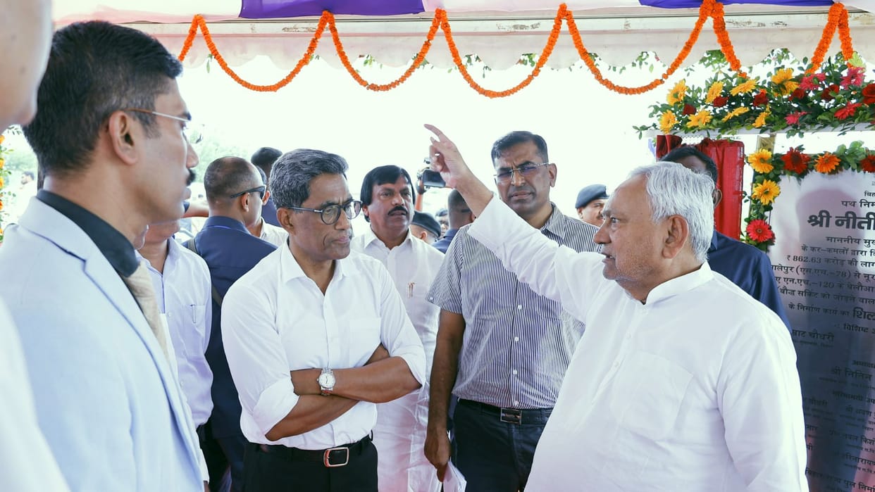 Bihar: Chief Minister laid the foundation stone of Salepur-Rajgir four-lane highway