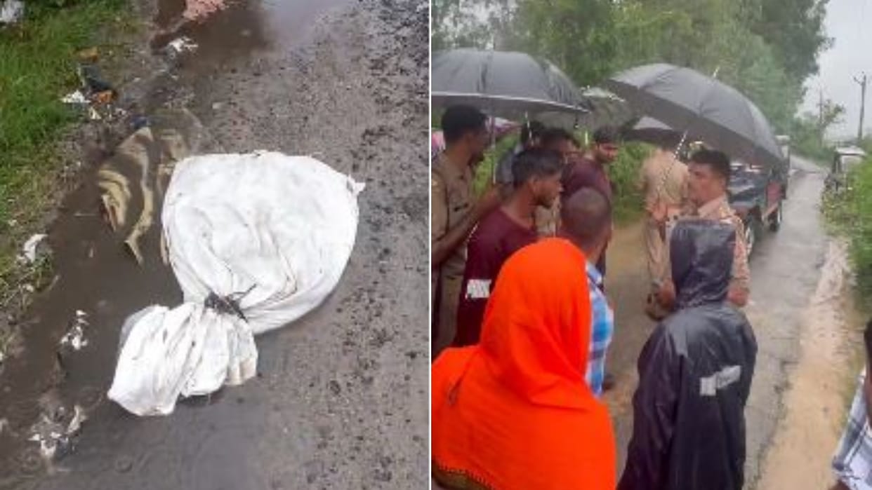 Meat smugglers slaughtered animals and threw the remains on the road in Bareilly