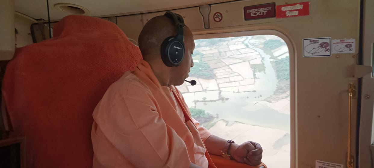 UP: CM Yogi said 21 districts of the state are affected by floods, NDRF and SDRF 34 teams engaged in relief w