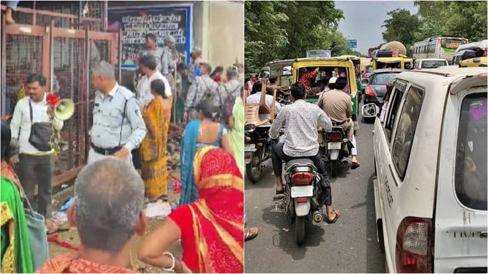 Sehore Kubreshwar Dham Stampede: Despite 400 Cops Deployed, Chaos Erupted During Rudraksha Distribution