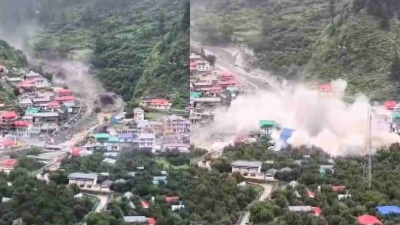 Uttarkashi Cloudburst Youth Video Viral was seen saving his life amidst And Flood in Kheerganga
