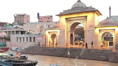 UP Flood News Temples Submerged Rajghat-Namo Ghat Route Closed as Ganga Water Level Rises see photos