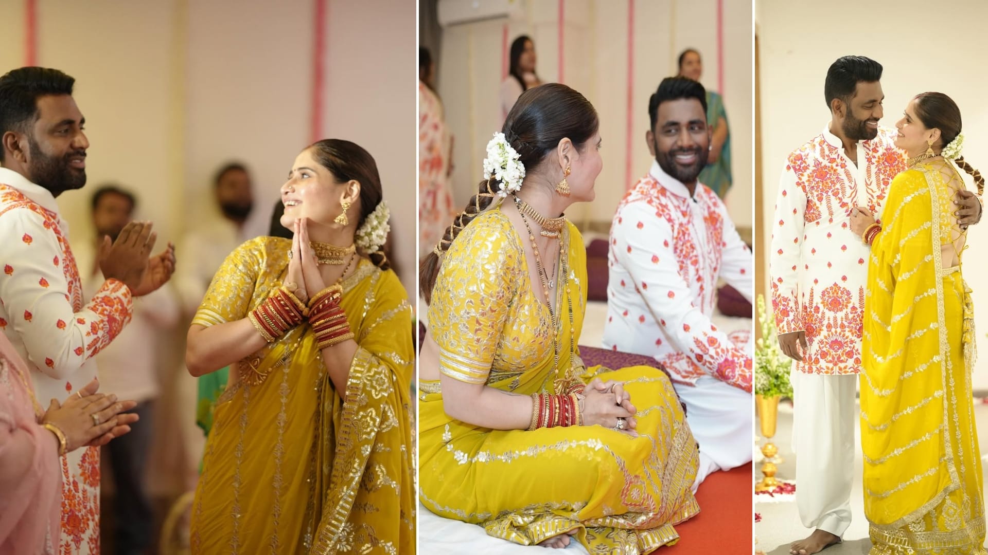 arti singh share lovely photos with husband deepak chauhan says From yauchta meeting for first time to here