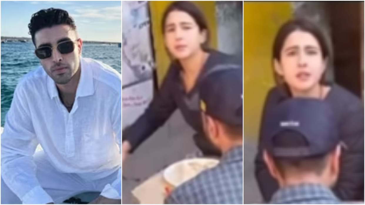 Sara ali khan spots with rumoured boyfriend arjun pratap bajwa video viral on social media