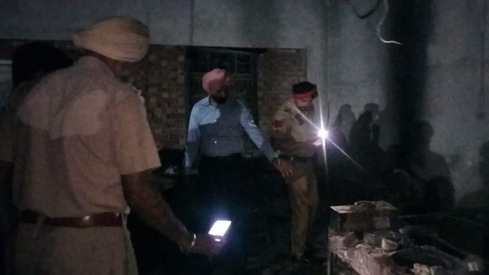 Fire broke out in kitchen of Hanuman temple in Barnala nine men and seven women got trapped