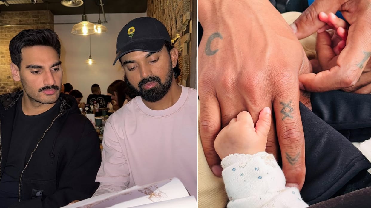 KL Rahul shares picture of baby Evaarah clutching his hand on social media athiya Suniel Shetty sends love