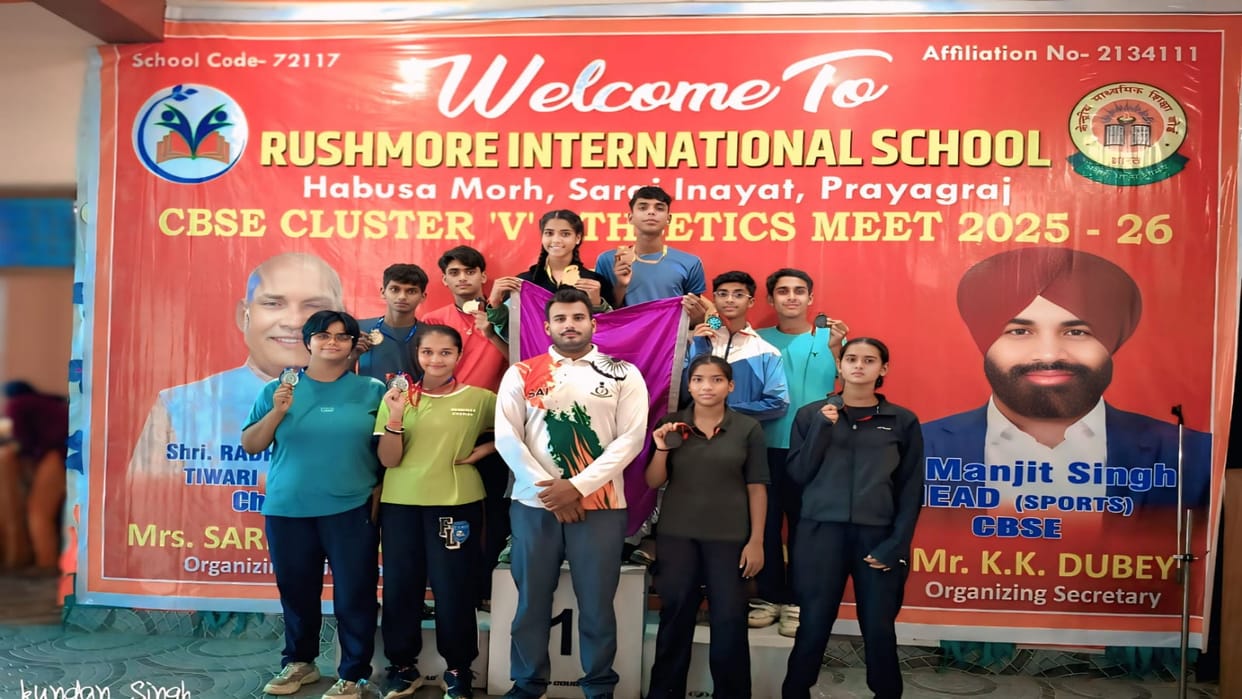 Excellent performance in athletics at cluster level, six students selected for national level