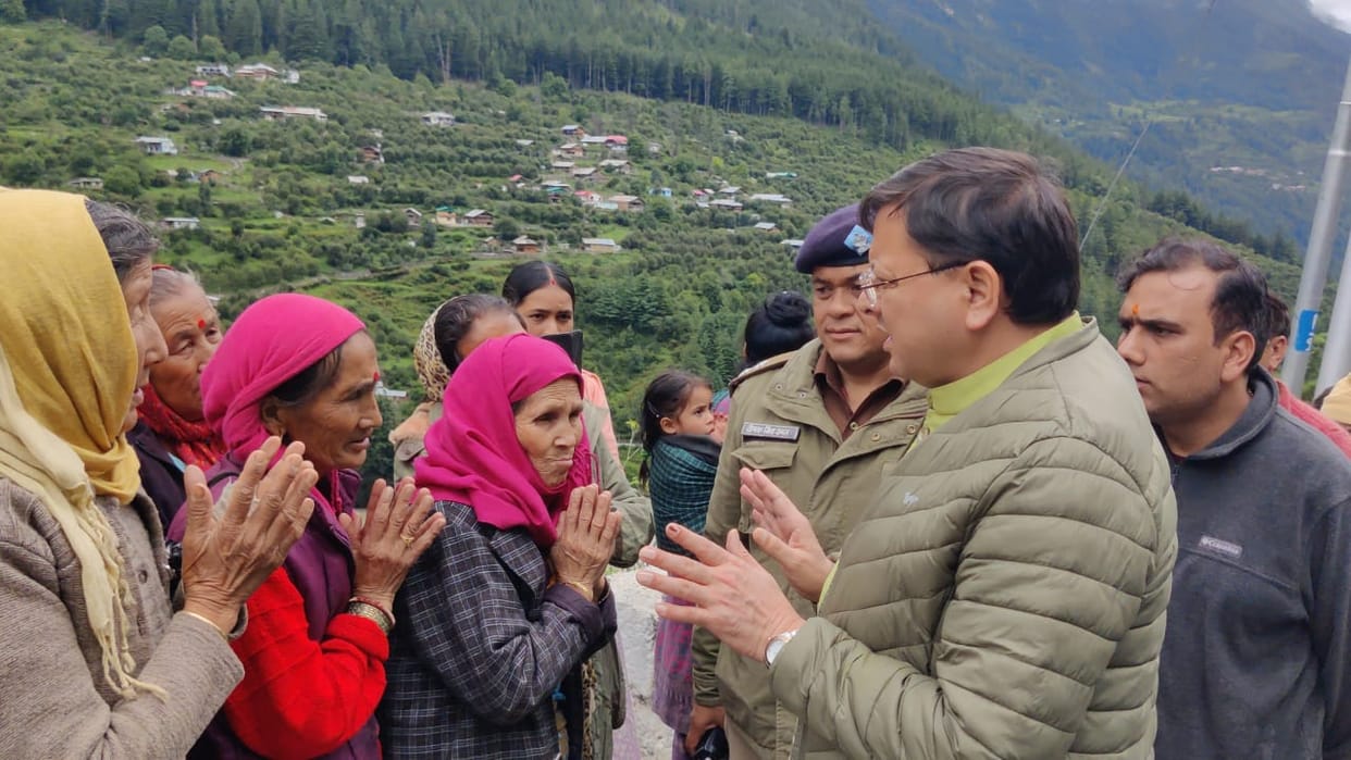 Uttarkashi CloudBurst Flood CM Pushkar Singh Dhami visited disaster affected areas in Dharali reviewed relief