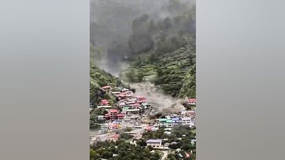 Uttarakhand Uttarkashi Cloud Burst water came down rapidly Due to the steep slope in path of Kheer Ganga