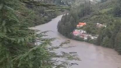 Uttarkashi Bhagirathi River diverted process of blocking the lake with debris is also underway