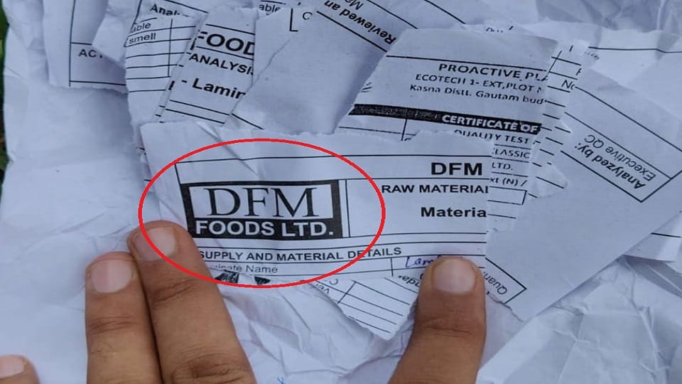 DFM Foods dumped garbage 130 m along the road near Sigma 2 fined Rs 1.30 lakh in Greater Noida