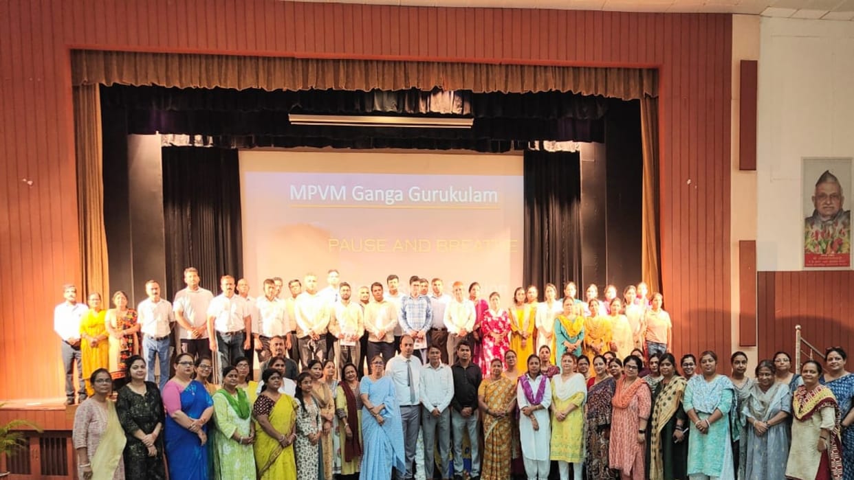 Ganga Gurukulam School: Teachers were given tips to remain stress free, expert workshop was organized