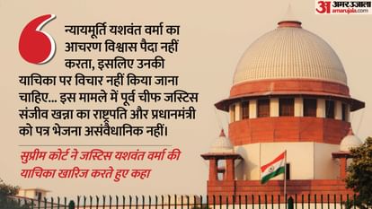 Supreme Court Order on Justice Yashwant Verma Plea challenge to investigation process in burnt cash row case