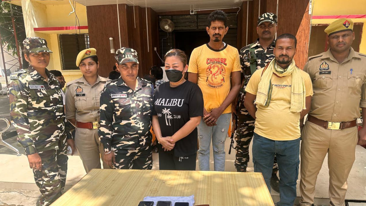 A woman from Bangkok was arrested for entering India from Nepal through illegal route via Maharajganj