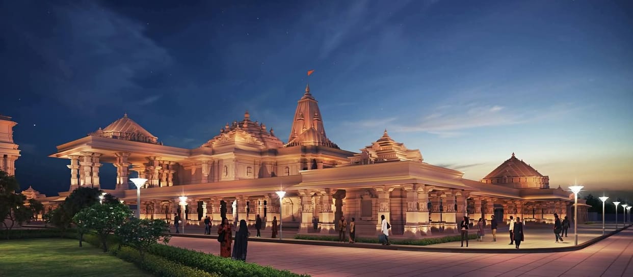 Punaura Dham Janaki Temple Foundation Ceremony today Mahavir Mandir to Provide Free Food for Saints