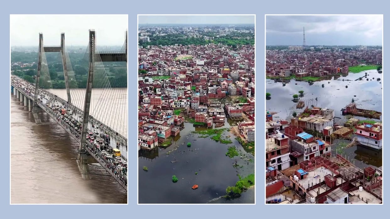 Prayagraj flood news 70,000 Left Homeless as Ganga-Yamuna Floodwaters Recede Know Details in Hindi